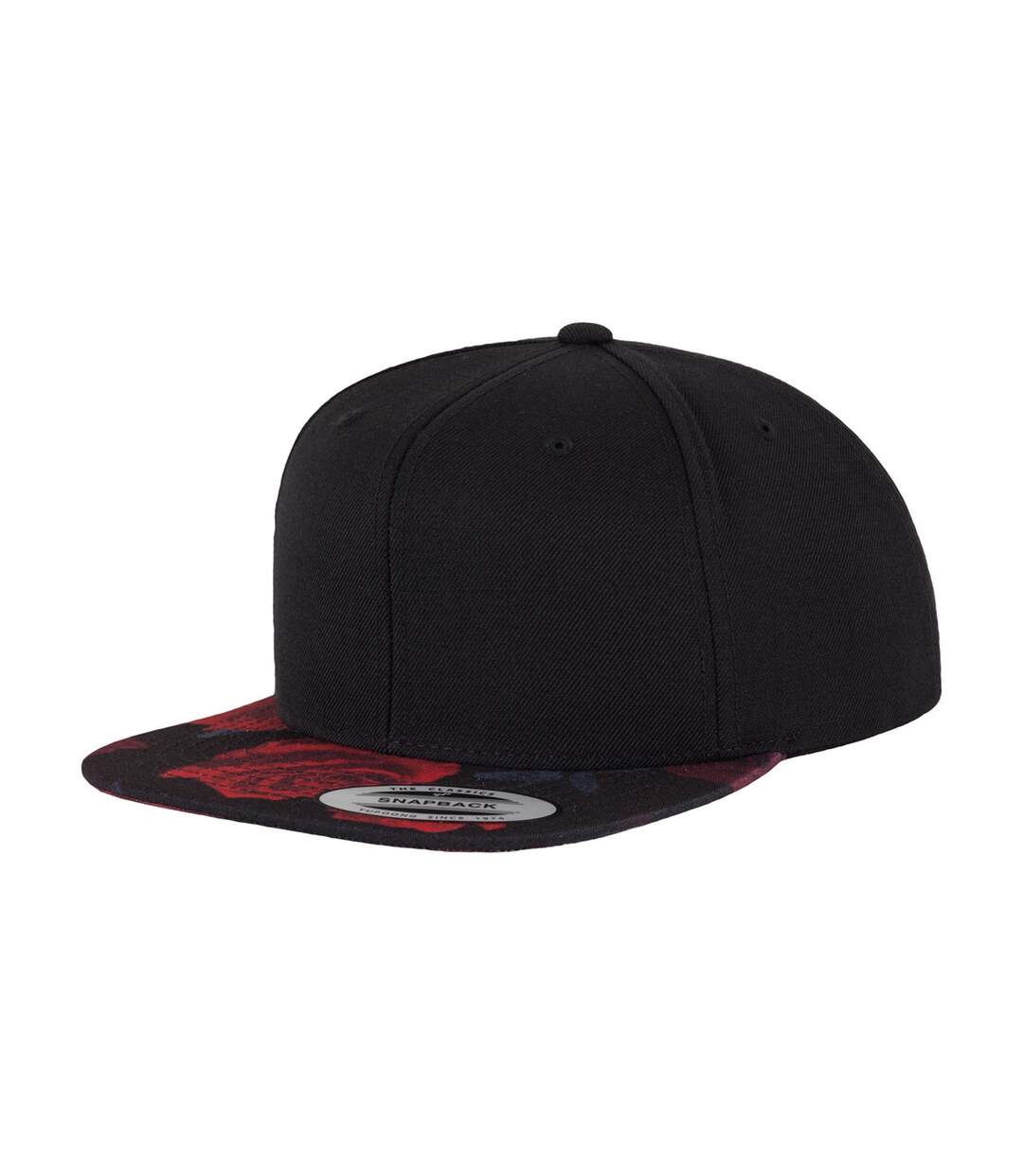 Casquette ajustable flexfit adulte noir / rouge Yupoong-1