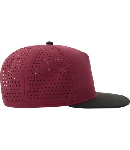 Casquette ajustable bank adulte bordeaux / noir Atlantis