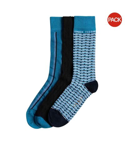 Chaussettes focus homme bleu / noir Ted Baker