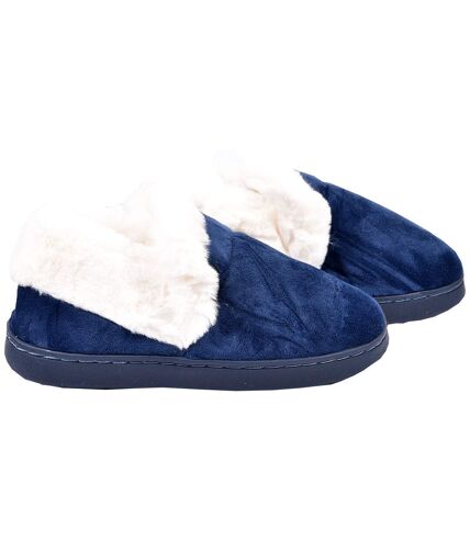 PANTOUFLE Femme Chausson COCOONING MD8698 MARINE