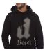 Sweat À Capuche S-ginnout 13-a Homme Noir Diesel-3