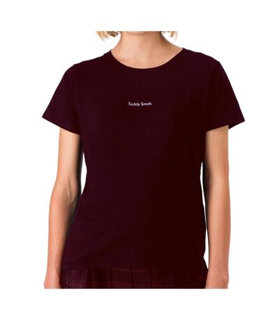 T-shirt Marron Femme Teddy Smith Ribelle - L