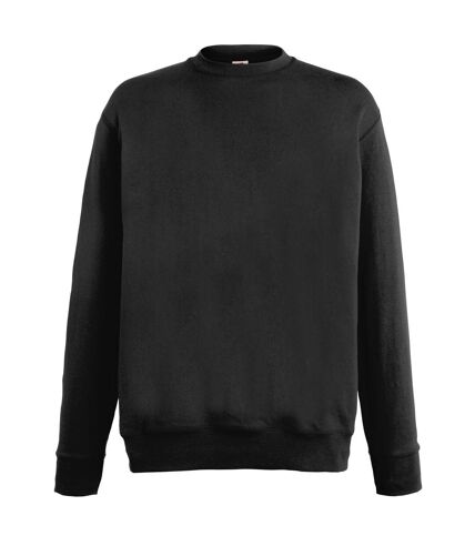 Fruit Of The Loom Mens Lightweight Set-In Sweatshirt (Black)
