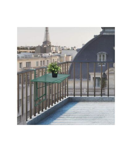 Paris Prix - Table De Balcon Design pliable 60cm Vert