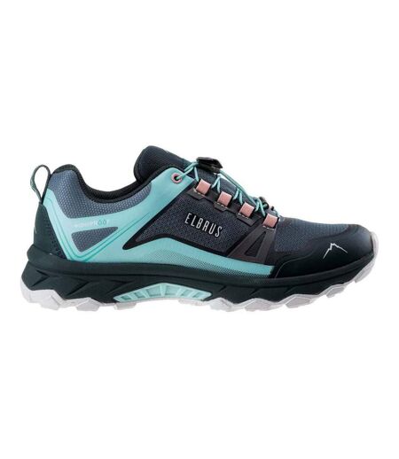 Womens/ladies ergides waterproof walking shoes balsam green/green gables/coral almond Elbrus