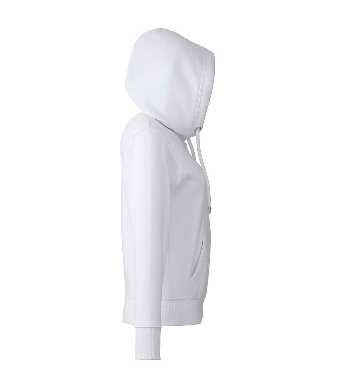 Womens/ladies Organic Hoodie White Anthem-3