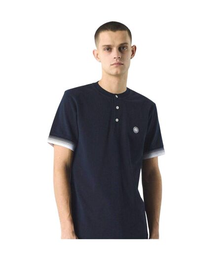 Mens Henley Regular T-shirt Navy Pretty Green