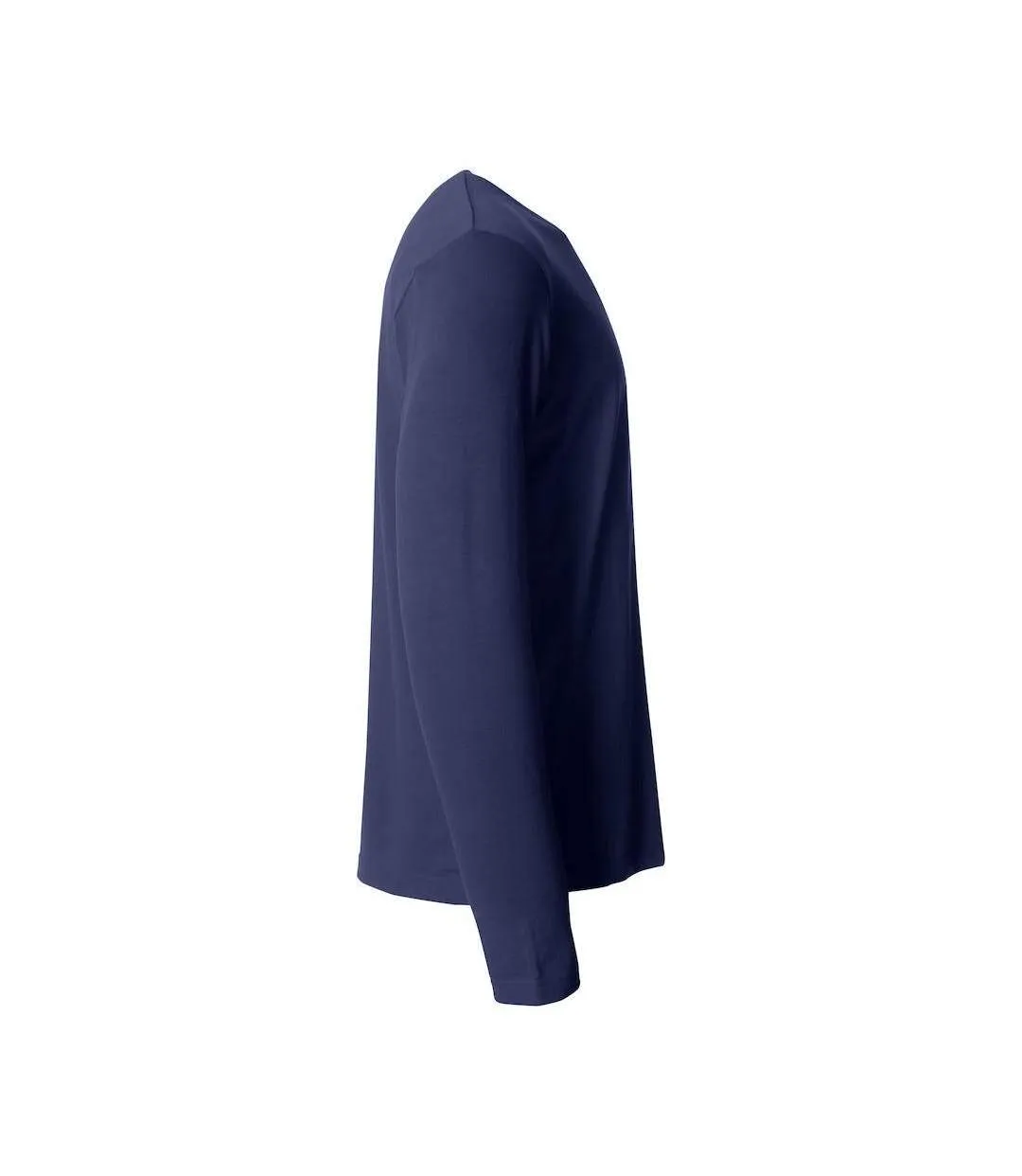 T-shirt Basic Homme Bleu Marine Foncé Clique-4