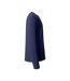 T-shirt Basic Homme Bleu Marine Foncé Clique-4