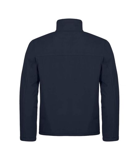 Mens Padded Soft Shell Jacket Dark Navy Clique
