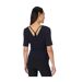 Womens/ladies Soft Wrap Top Black Sweaty Betty-3