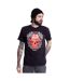 Nightmare On Elm Street Unisex Adult Skull Flames T-Shirt (Black) - UTHE438