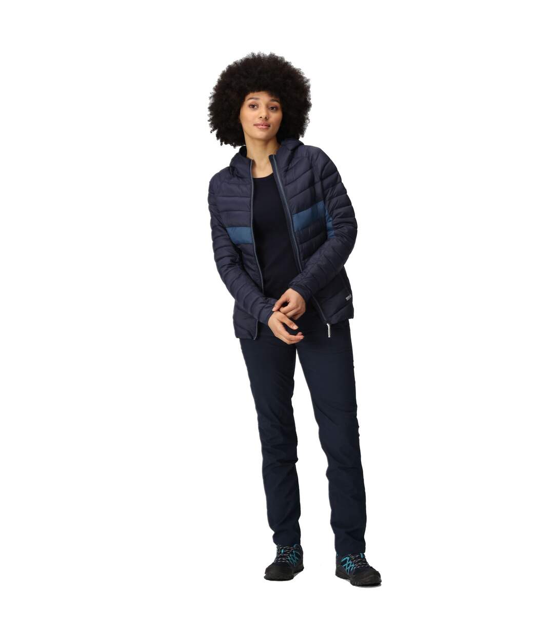 Veste à capuche harrock femme bleu marine / bleu amiral Regatta-4