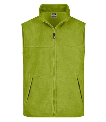 Gilet sans manches bodywarmer polaire homme - JN045 - vert citron