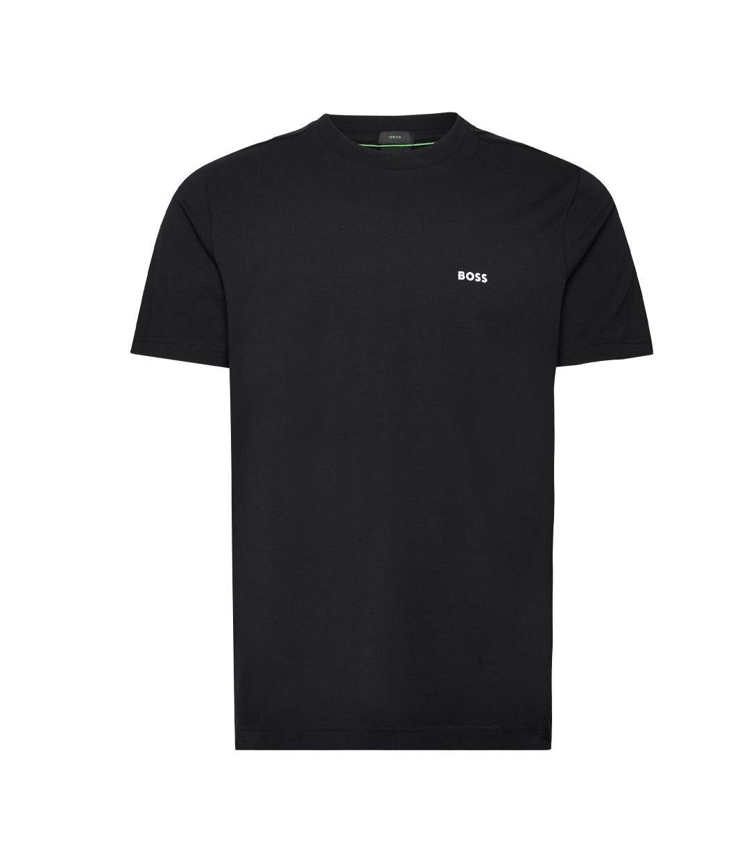 T-Shirt noir homme hugo boss stretch-1