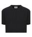 Mens Logo Crew Neck Regular Short-sleeved T-shirt Black Firetrap-4