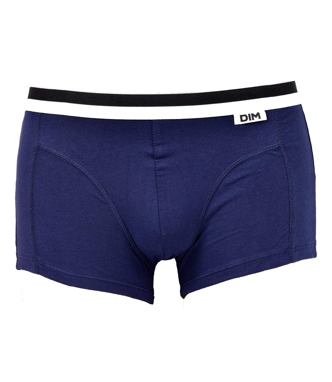 Boxer DIM Homme en coton stretch ultra Confort -Assortiment modèles photos selon arrivages- Pack de 2 Boxers Bleu/Bleu Cobalt-3