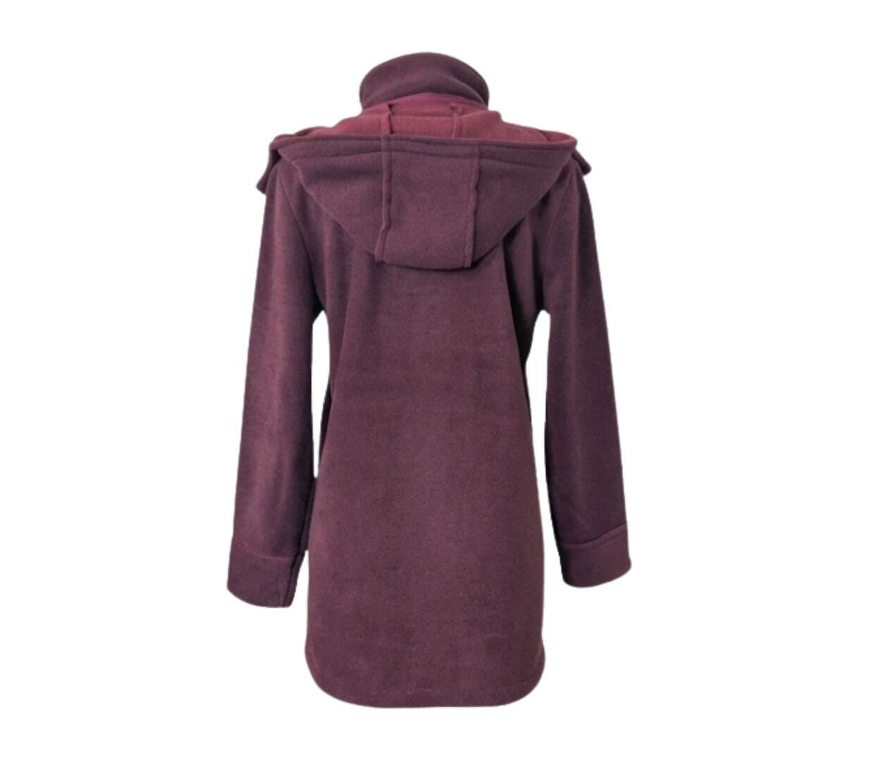 Manteau Polaire Femme style Caban SLOVENIE1B MAYFLOWER – Bordeaux-3