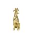 Statuette Déco Chien Couronne 33cm Or-2
