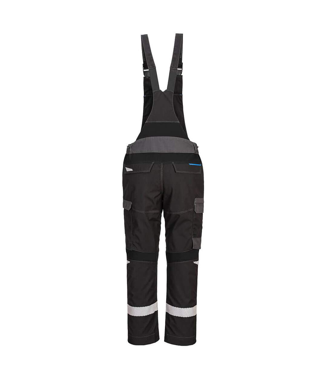 Mens wx3 flame resistant bib and brace trouser black Portwest-2