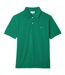 Mens Speckle Cotton Pique Classic Polo Shirt Green Lacoste-1