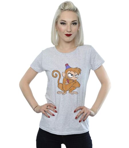 Disney - T-shirt ALADDIN CLASSIC ANGRY ABU - Femme (Gris chiné) - UTBI15451