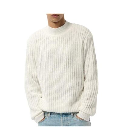 Pull en Maille Blanc Homme Teddy Smith Peduardo - L