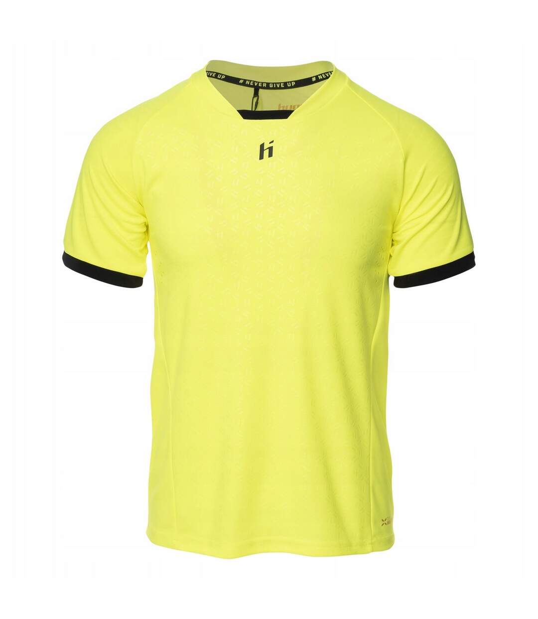 T-shirt Manches Courtes Rosario Homme Jaune Fluo Noir Huari-2