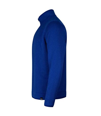 Mens quarter zip fleece top royal blue Under Armour