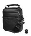 Sacoche bandoulière homme en CUIR - Sacoche multi poches - cuir vachette - Noir-2
