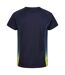 T-shirt corballis homme bleu marine / jaune verdâtre Regatta