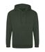 Mens full zip hoodie forest green Awdis