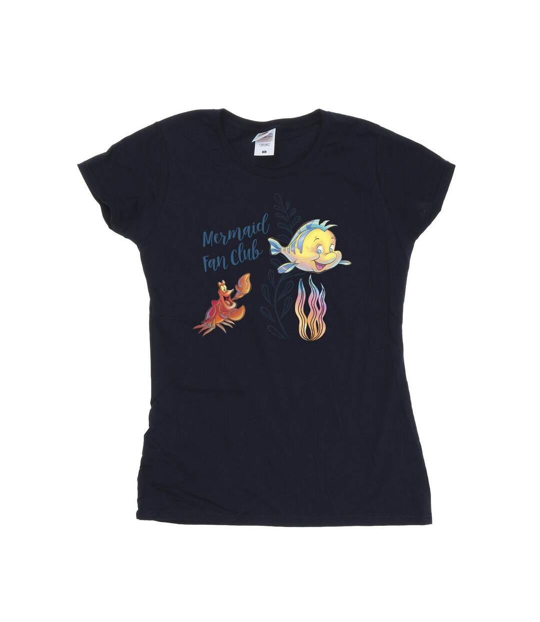 Disney T-shirt coton The Little Mermaid Club Femme/Ladies (Bleu marine) - UTBI26354-1