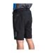 Mens Malaki Slim Walking Bib Shorts Black Trespass-3