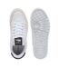 Womens/ladies T-clip Set Leather Trainers White Black Lacoste-3