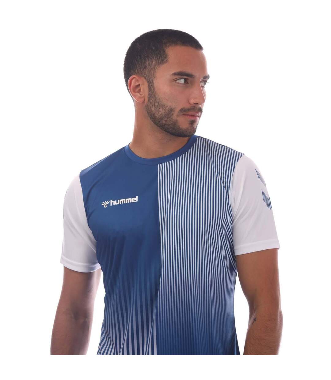 T-shirt Mexico Homme Bleu Blanc Hummel-4