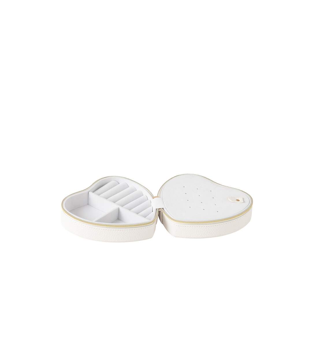 Boîte à Bijoux Cœur Ericka 16cm Blanc-3