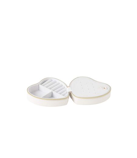 Boîte à Bijoux Cœur Ericka 16cm Blanc