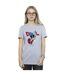Disney T-shirt boyfriend en coton Mickey Mouse Goal Striker Pose Womens/Ladies (Gris sportif) - UTBI38579-2