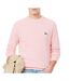 Pull rose homme lacoste organic cotton crew - l-1