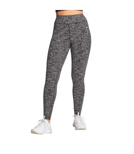Womens/ladies Space Dye Shaping Leggings Grey Mp