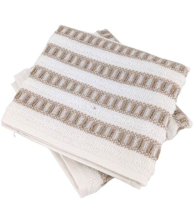 Serviette invité coton  SANTORINI A rayures