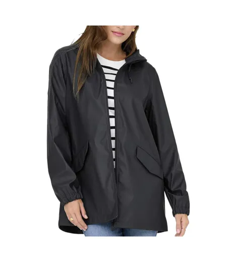 Veste imperméable noir femme jdy raincoat