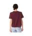 T-shirt Femme Bordeaux Foncé Bella + Canvas-4