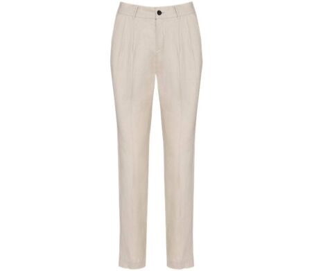Pantalon en lin - Femme - PATS712 - beige linen sand