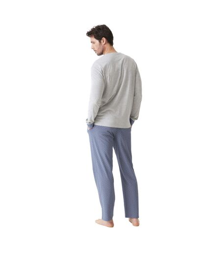 Men's Long Sleeve Pajamas with Mandarin Collar JJBDP5201