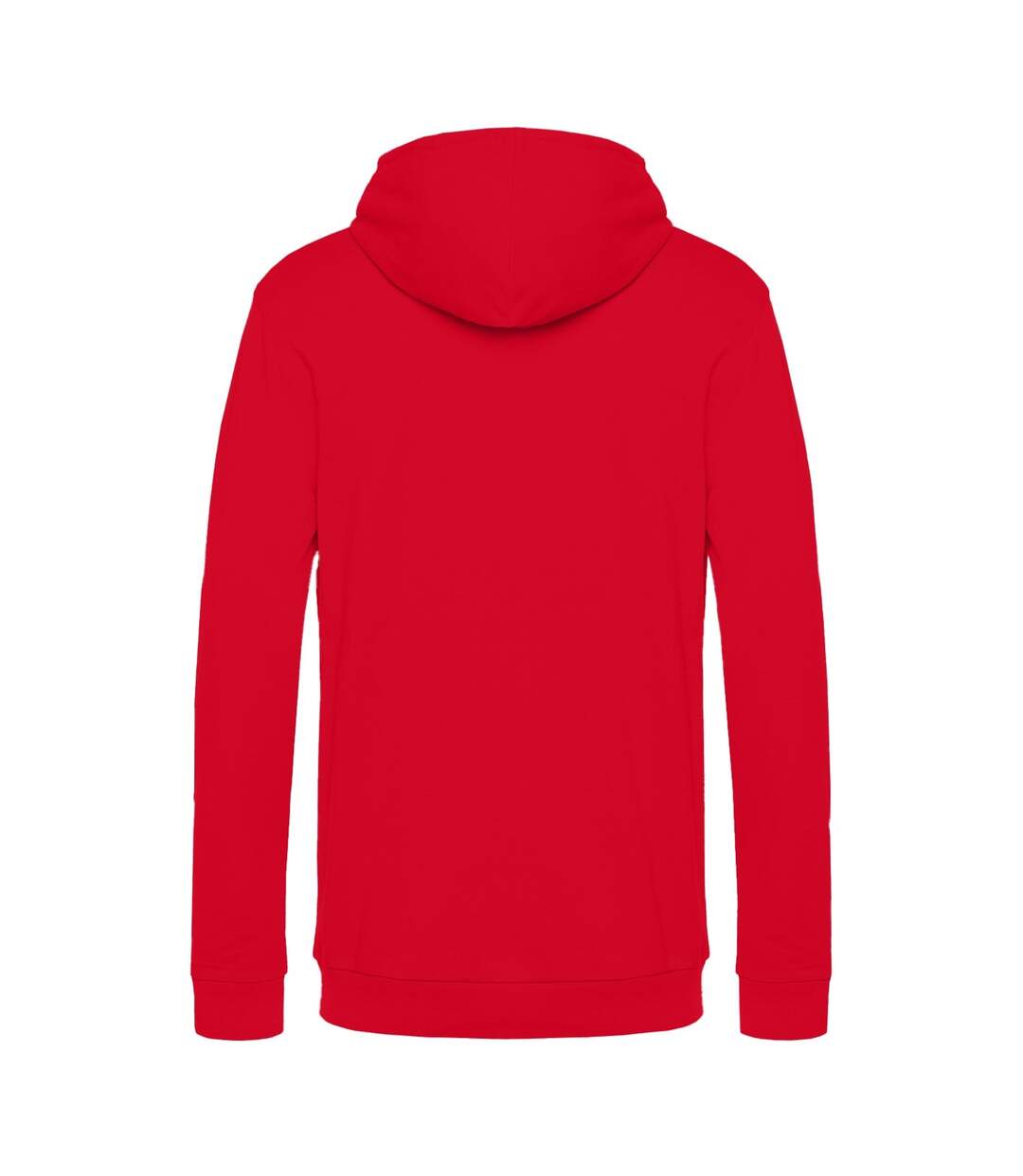 Sweat À Capuche Motif/style Uni Homme Rouge B&C-2