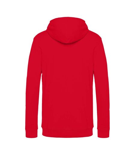 Sweat À Capuche Motif/style Uni Homme Rouge B&C