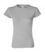 T-shirt À Manches Courtes Femme Gris Sport Gildan-1