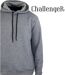 CHALLENGER PRIAM5 — Sweat à capuche gris chiné : confort thermique et poches zippées-4